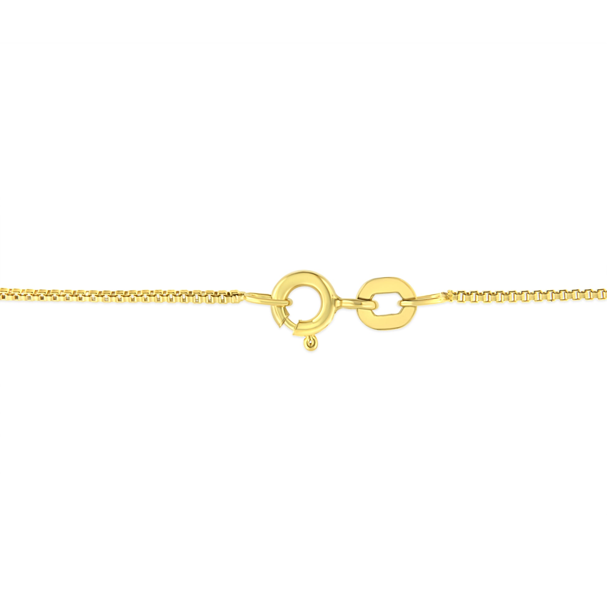 14K Yellow Gold Plated .925 Sterling Silver 1/2 Cttw Brilliant Round Cut Diamond Solitaire Milgrain 18" Pendant Necklace (K-L Color, I2-I3 Clarity) Bids.com
