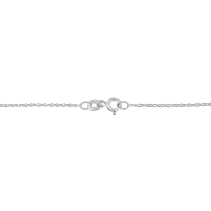 .925 Sterling Silver 1/3 Cttw Diamond Framed Open Cross 18" Pendant Necklace (J-K Color, I2-I3 Clarity) Bids.com