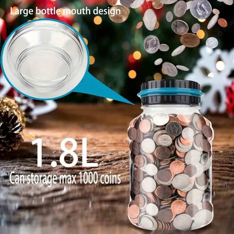 800+ Coin Capacity Digital Counting Money Jar DailySale