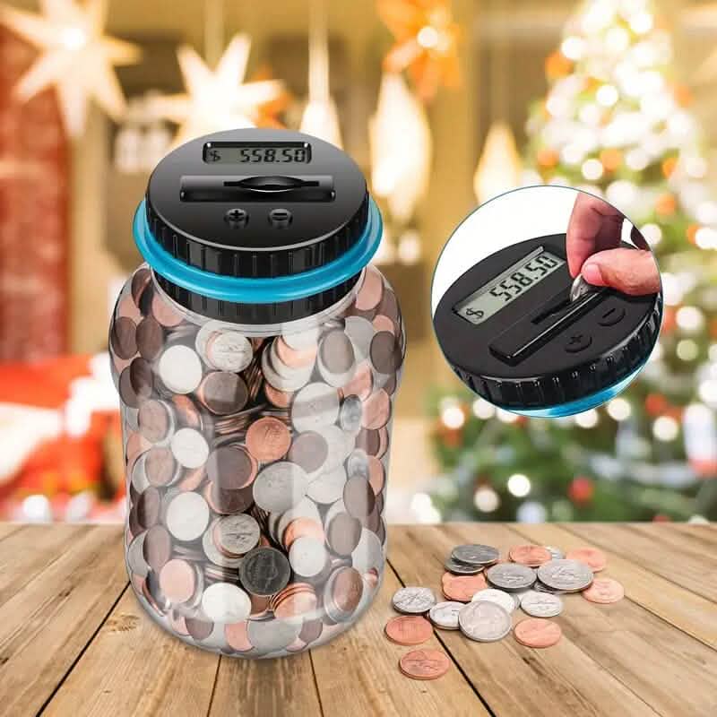 800+ Coin Capacity Digital Counting Money Jar DailySale