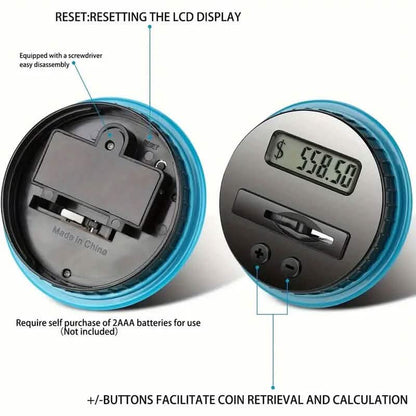 800+ Coin Capacity Digital Counting Money Jar DailySale