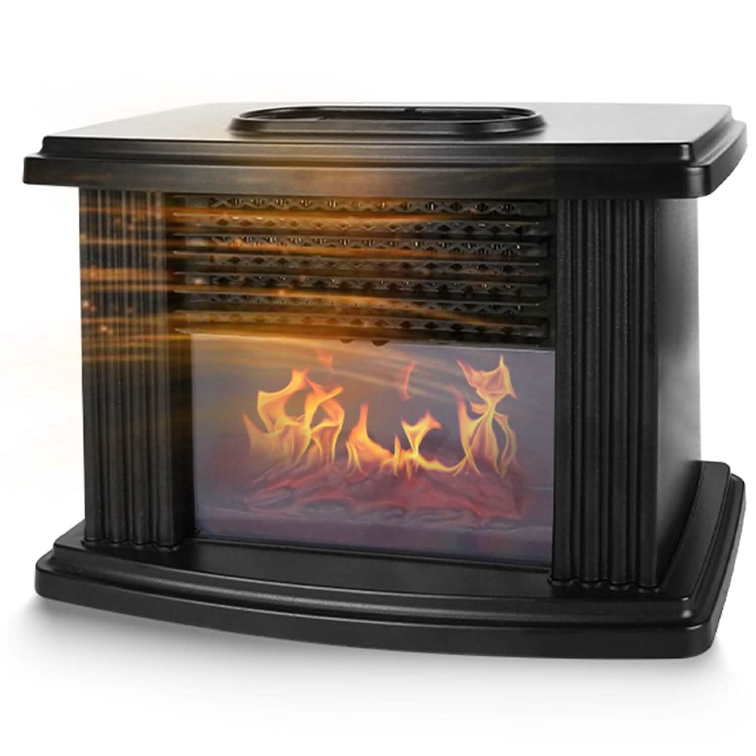 800W Artificial Flame Stove Electric Fireplace Heater DailySale