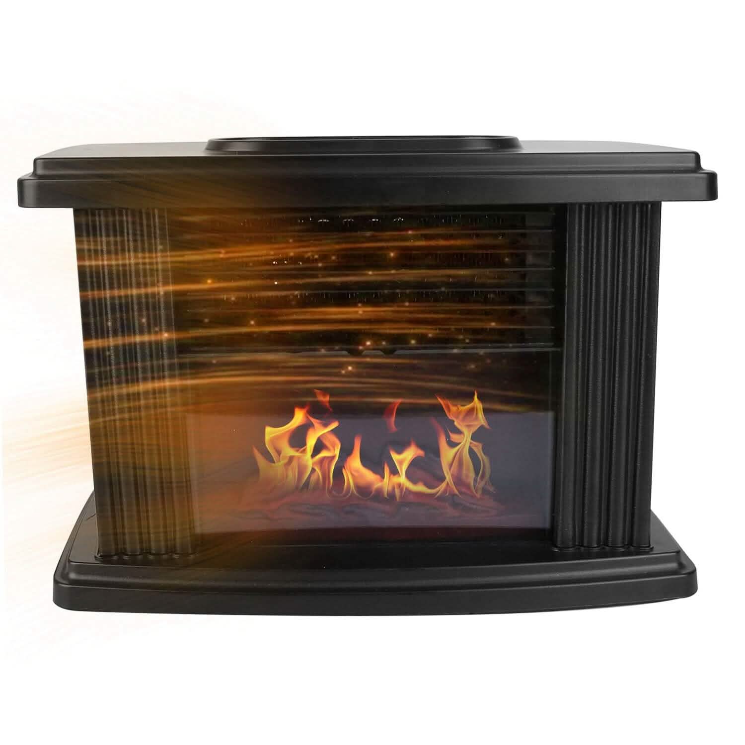 800W Artificial Flame Stove Electric Fireplace Heater DailySale