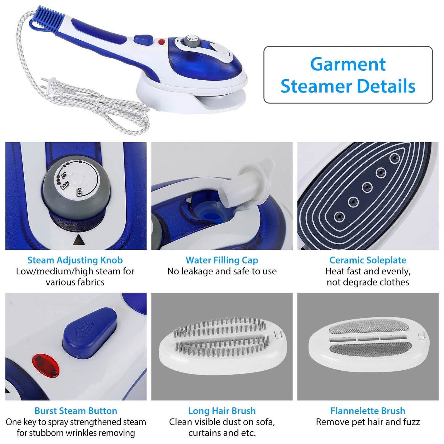 800W Portable Iron Garment Steamer DailySale