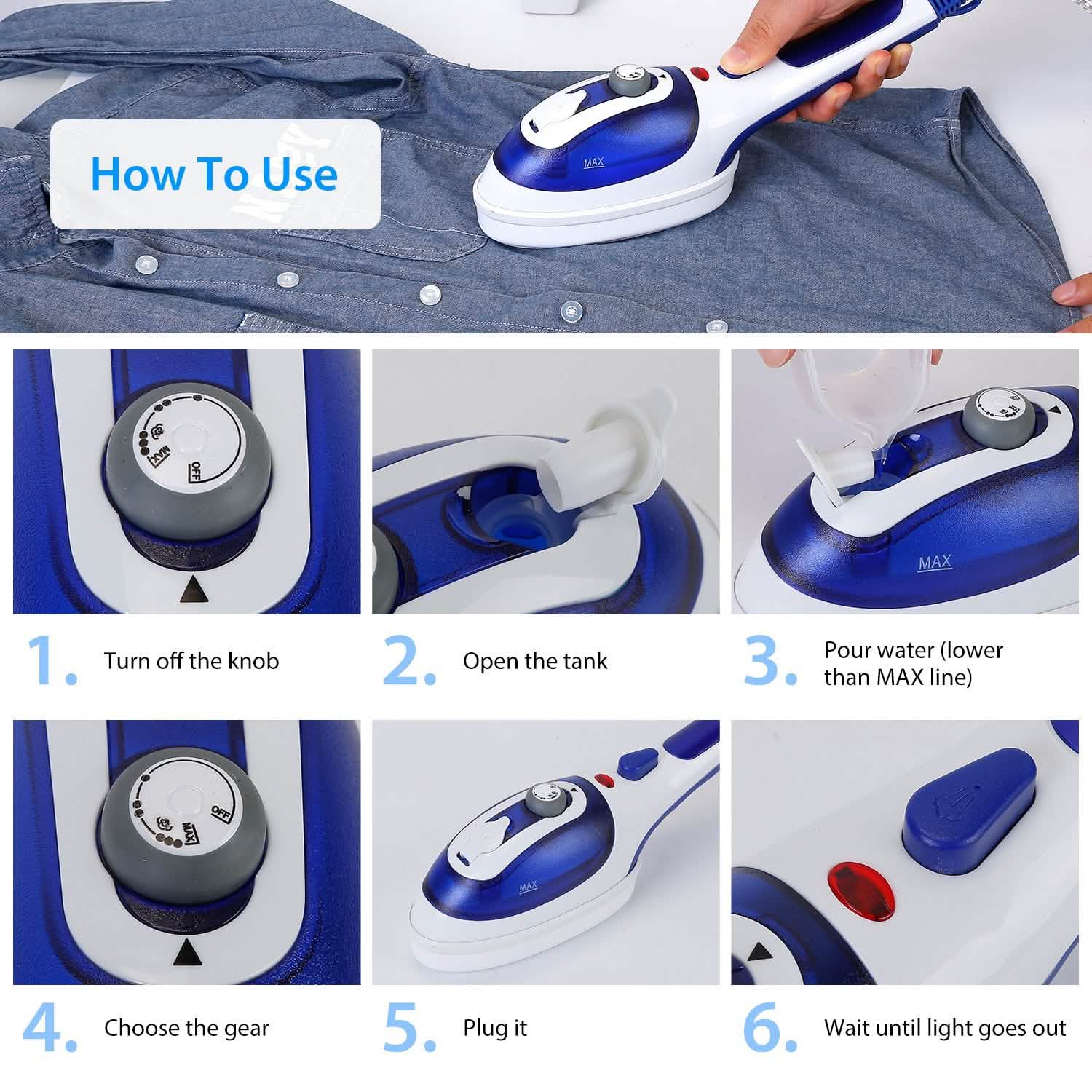 800W Portable Iron Garment Steamer DailySale