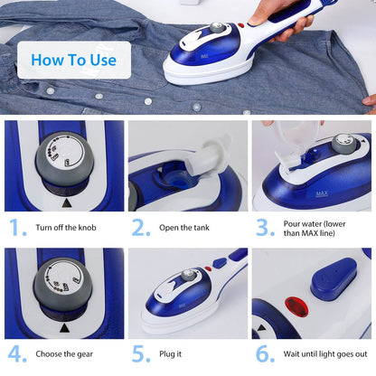 800W Portable Iron Garment Steamer DailySale