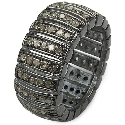 1.25 Carat Genuine TLB Diamond .925 Sterling Silver Ring Bids.com