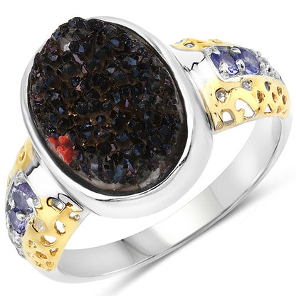 4.74 Carat Genuine Multi Stones .925 Sterling Silver Ring Bids.com