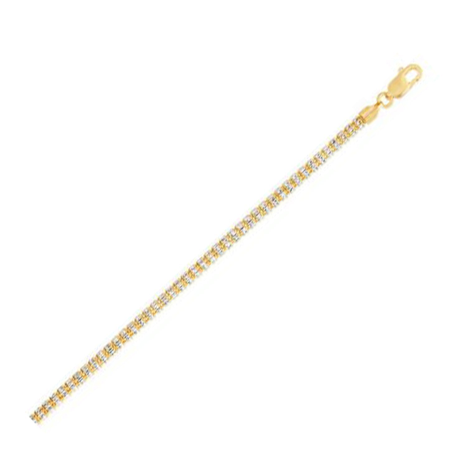 Ice Barrel Chain in 14k Yellow Gold (3.23 mm) Bids.com