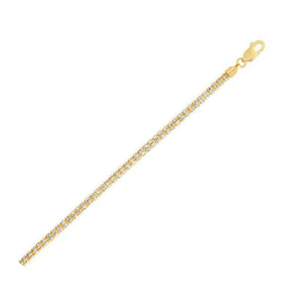 Ice Barrel Chain in 14k Yellow Gold (3.23 mm) Bids.com