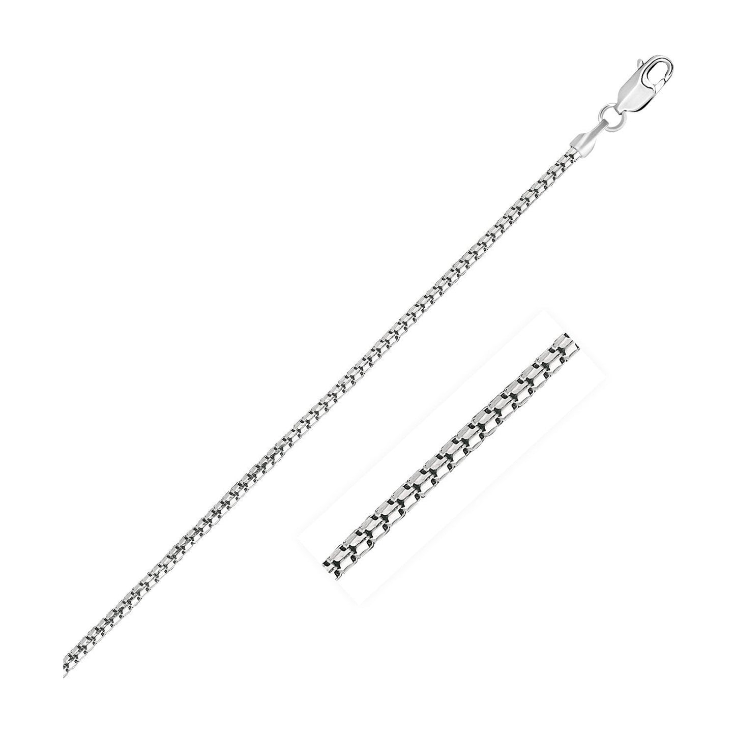 14k White Gold Ice Chain 1.3mm Bids.com