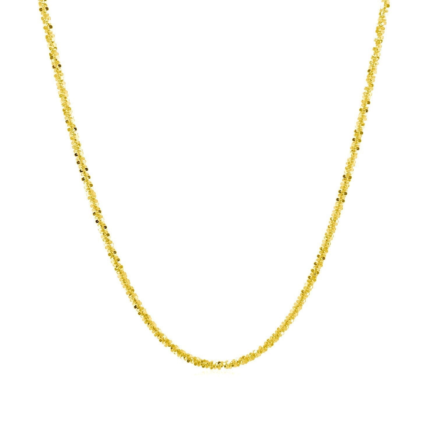 14k Yellow Gold Sparkle Chain 1.5mm Bids.com