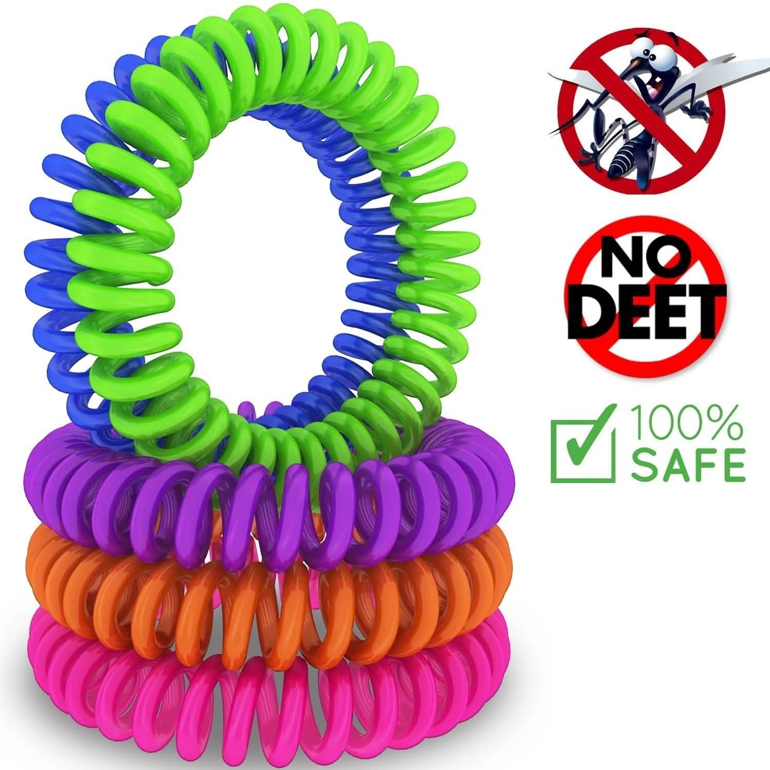 12-Pack: Deet-Free Mosquito & Insect Repellent Bracelets DailySale