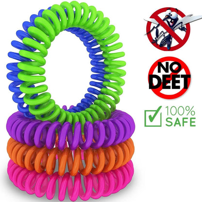 12-Pack: Deet-Free Mosquito & Insect Repellent Bracelets DailySale