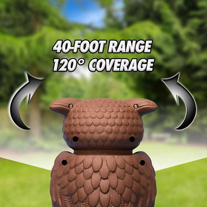Owl Alert Statue - Targets Outdoor Pests Like Racoons, Deer, Rabbits, Squirrels, Mice and More DailySale