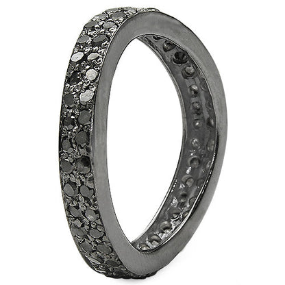 1.11 Carat Genuine Black Diamond .925 Sterling Silver Ring Bids.com