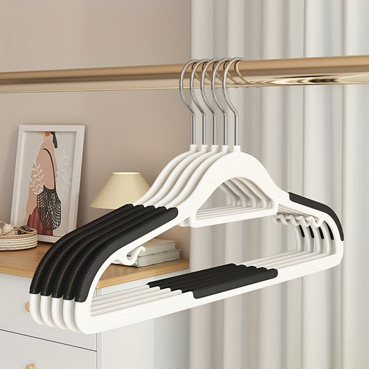 10-Pack: Heavy-Duty Plastic Anti-Skid Clothes Hangers DailySale