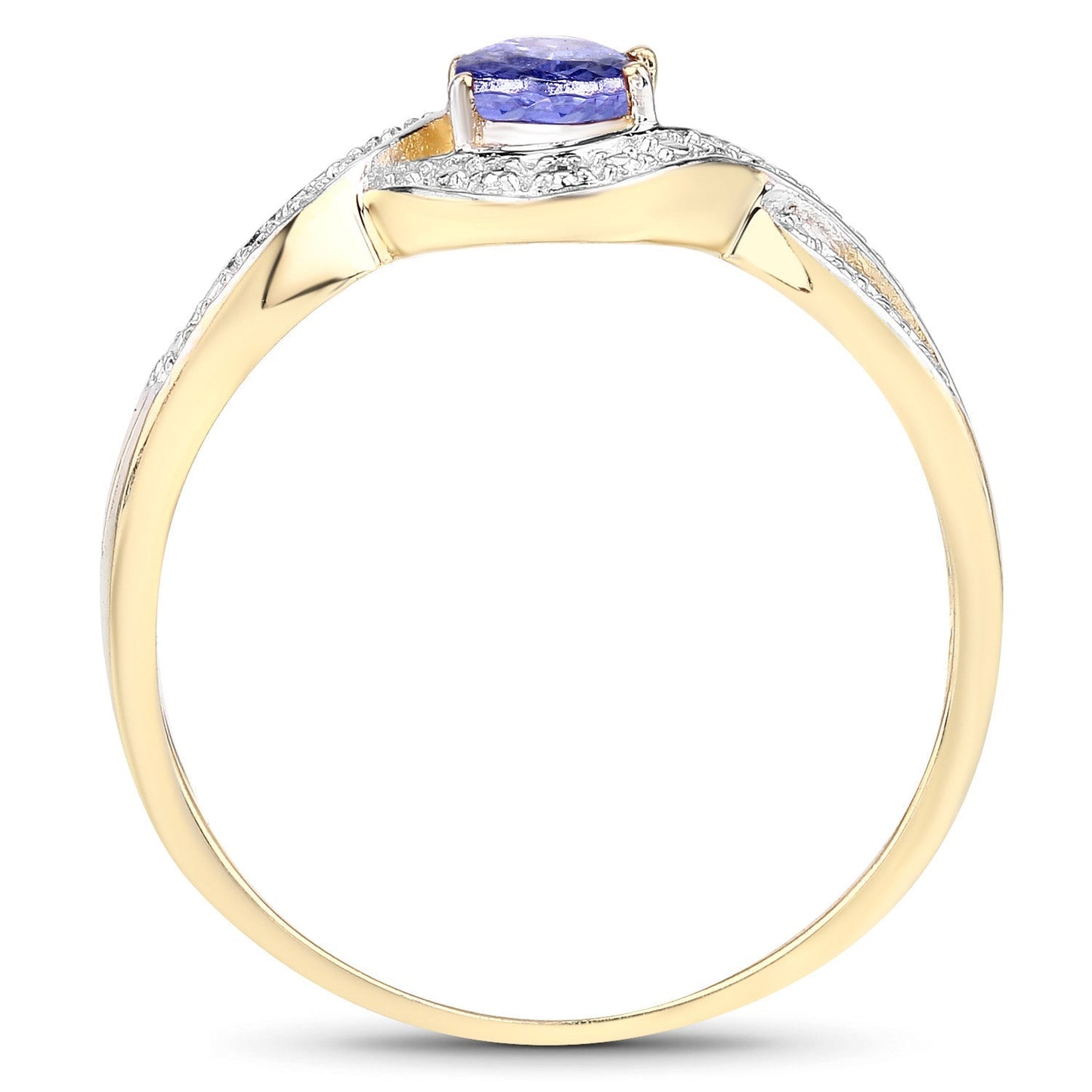 0.75 Carat Genuine Tanzanite .925 Sterling Silver Ring Bids.com