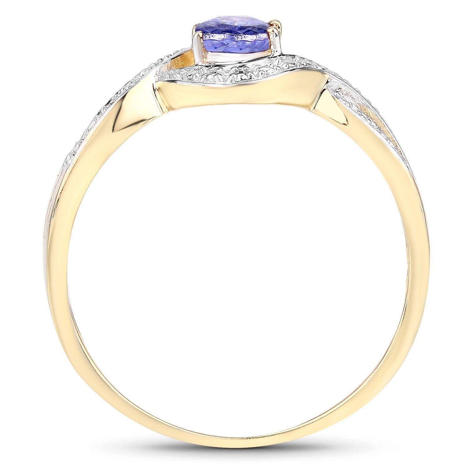 0.75 Carat Genuine Tanzanite .925 Sterling Silver Ring Bids.com