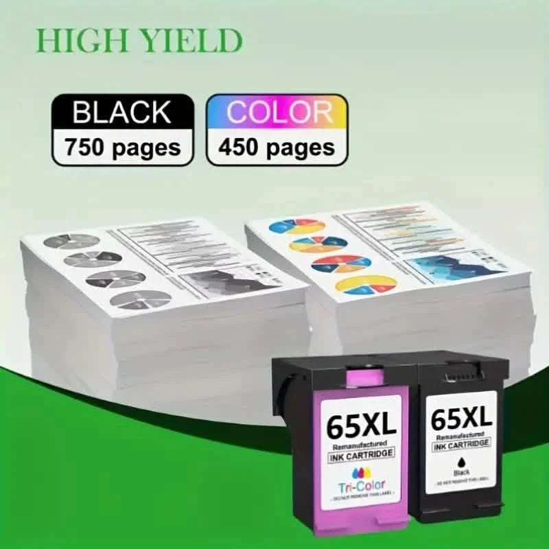HP 65 / 65XL Black and Color Ink Cartridges DailySale