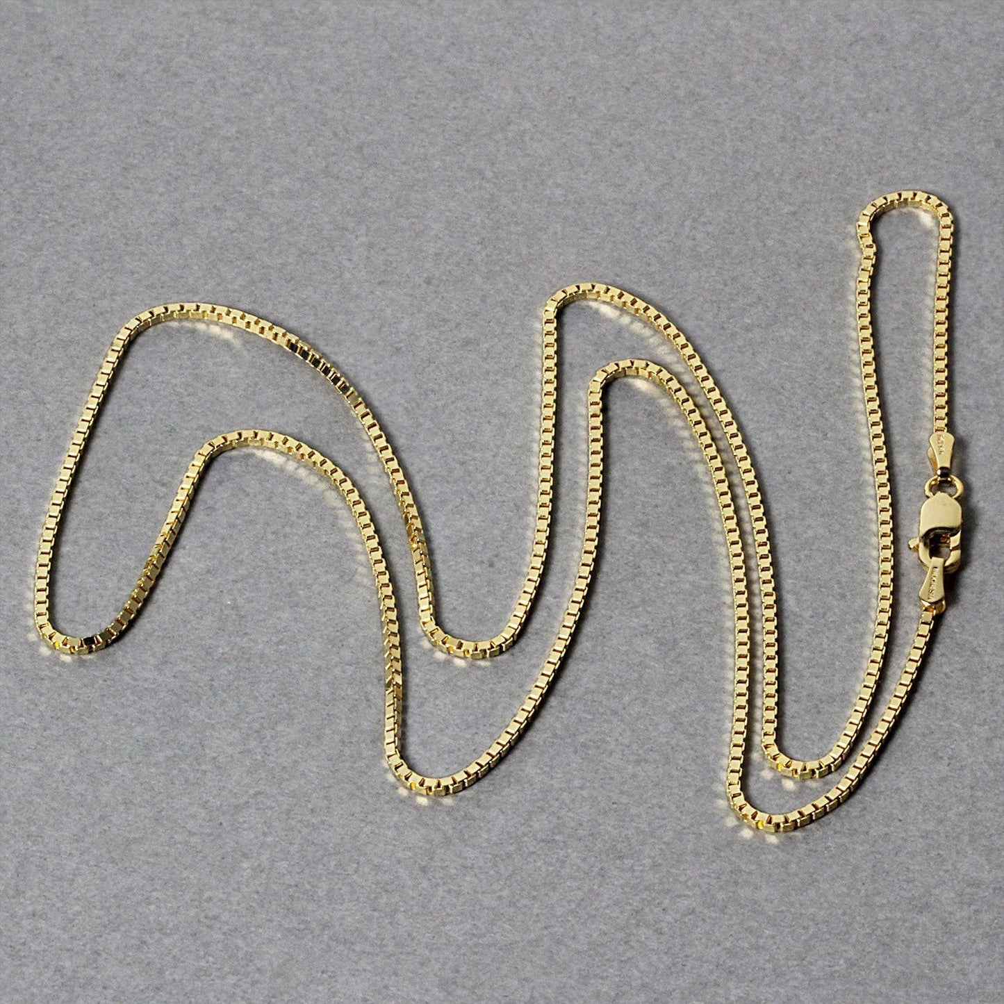 14k Yellow Gold Classic Box Chain 1.1mm Bids.com