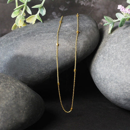 Bead Links Pendant Chain in 14k Yellow Gold (1.5mm) Bids.com