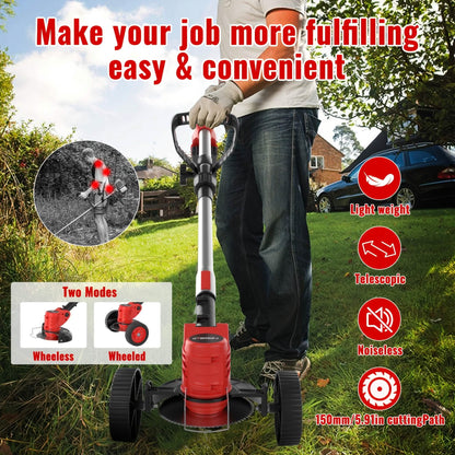Portable Wireless Electric Lawn Mower & Garden Weeder DailySale