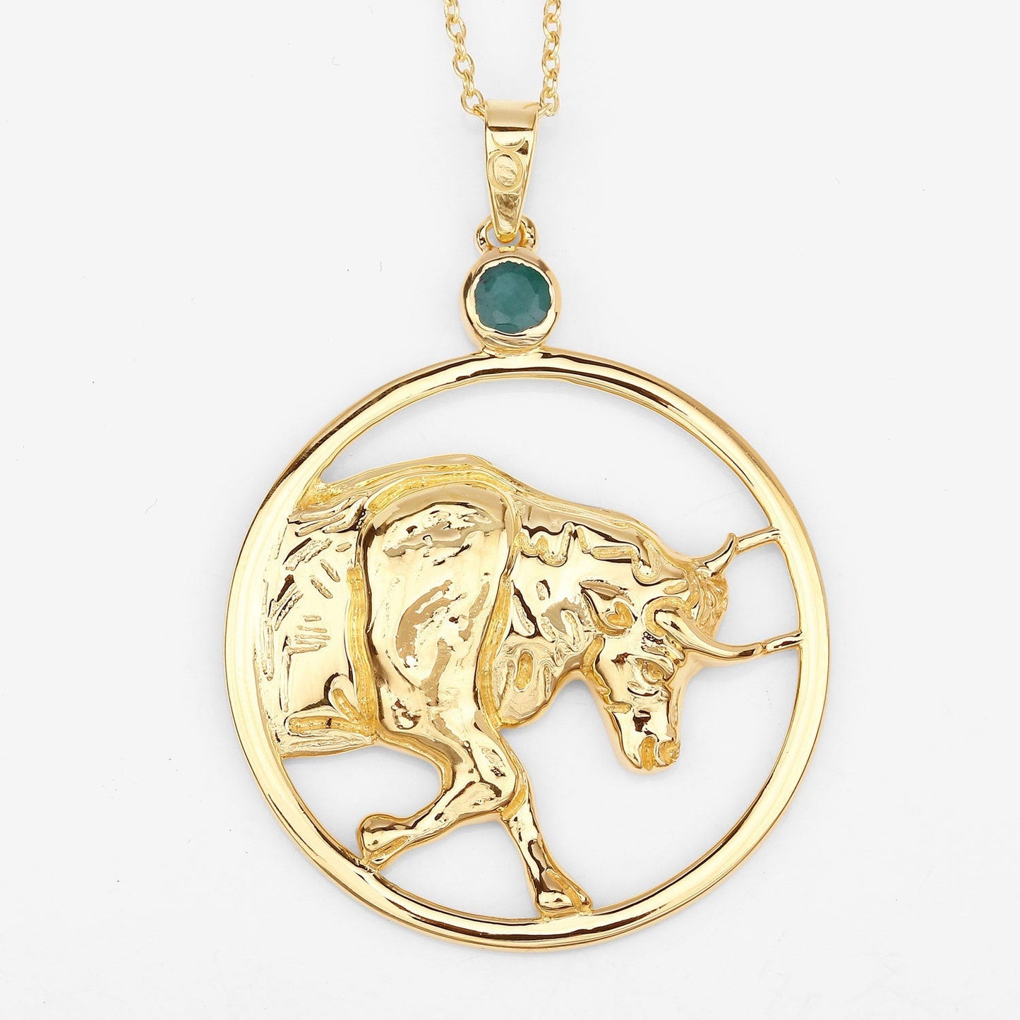 0.23 Carat Genuine Emerald .925 Sterling Silver Pendant Bids.com