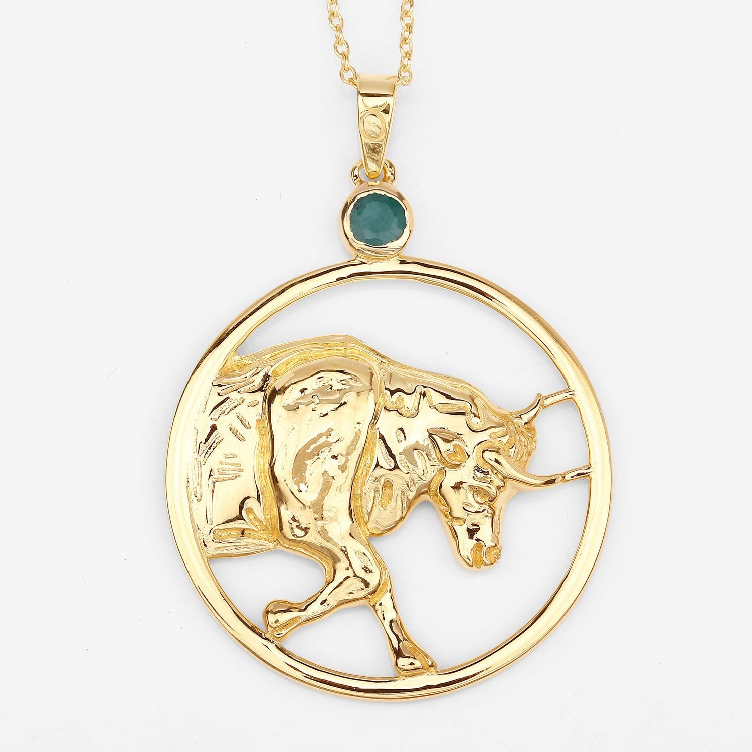 0.23 Carat Genuine Emerald .925 Sterling Silver Pendant Bids.com
