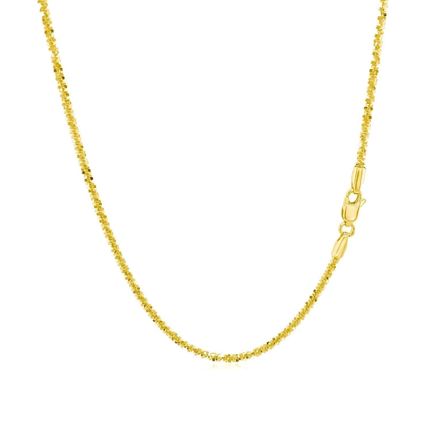 14k Yellow Gold Sparkle Chain 1.5mm Bids.com