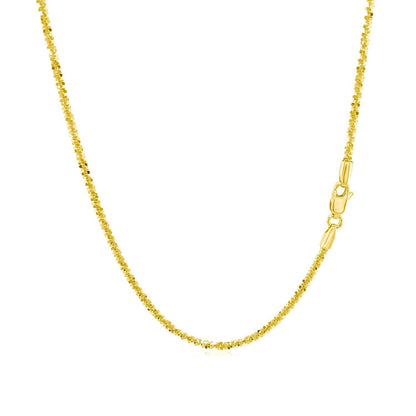 14k Yellow Gold Sparkle Chain 1.5mm Bids.com