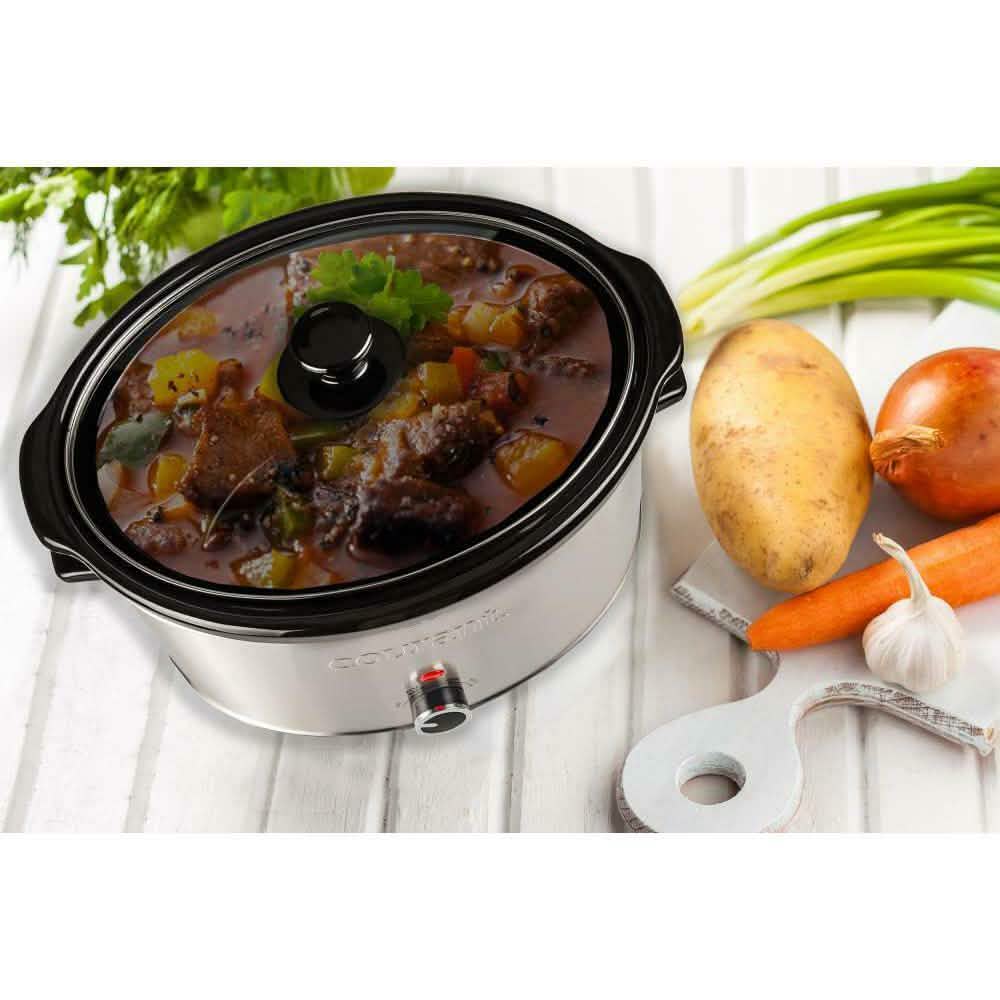 8.5 Qt. Stainless Steel Slow Cooker with Temperature Settings DailySale