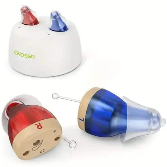 Rechargeable Hearing Aids – Invisible In-Ear, Noise Reduction, Volume Control DailySale