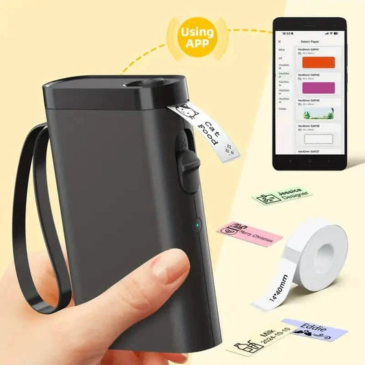 P21 Wireless Thermal Label Maker – Portable USB Printer with Paper Roll, Rechargeable & Ink-Free DailySale