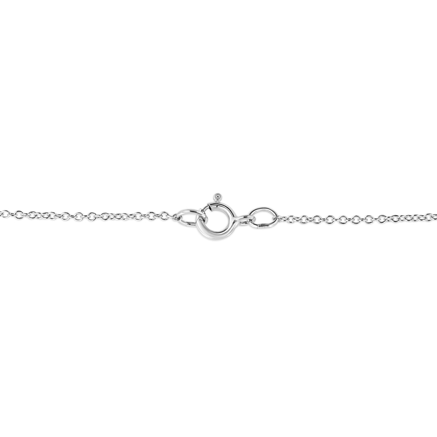 .925 Sterling Silver Pave-Set Diamond Accent Kite Shape 18" Pendant Necklace (I-J Color, I1-I2 Clarity) Bids.com