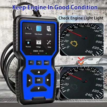 OBD2 Engine Diagnostic Tool – Universal Code Reader (Blue) DailySale