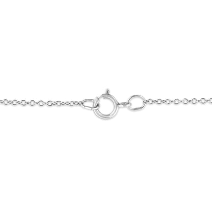 .925 Sterling Silver Prong-Set Diamond Accent Starfish Pendant Necklace (I-J Color, I1-I2 Clarity) - Size 18" Bids.com
