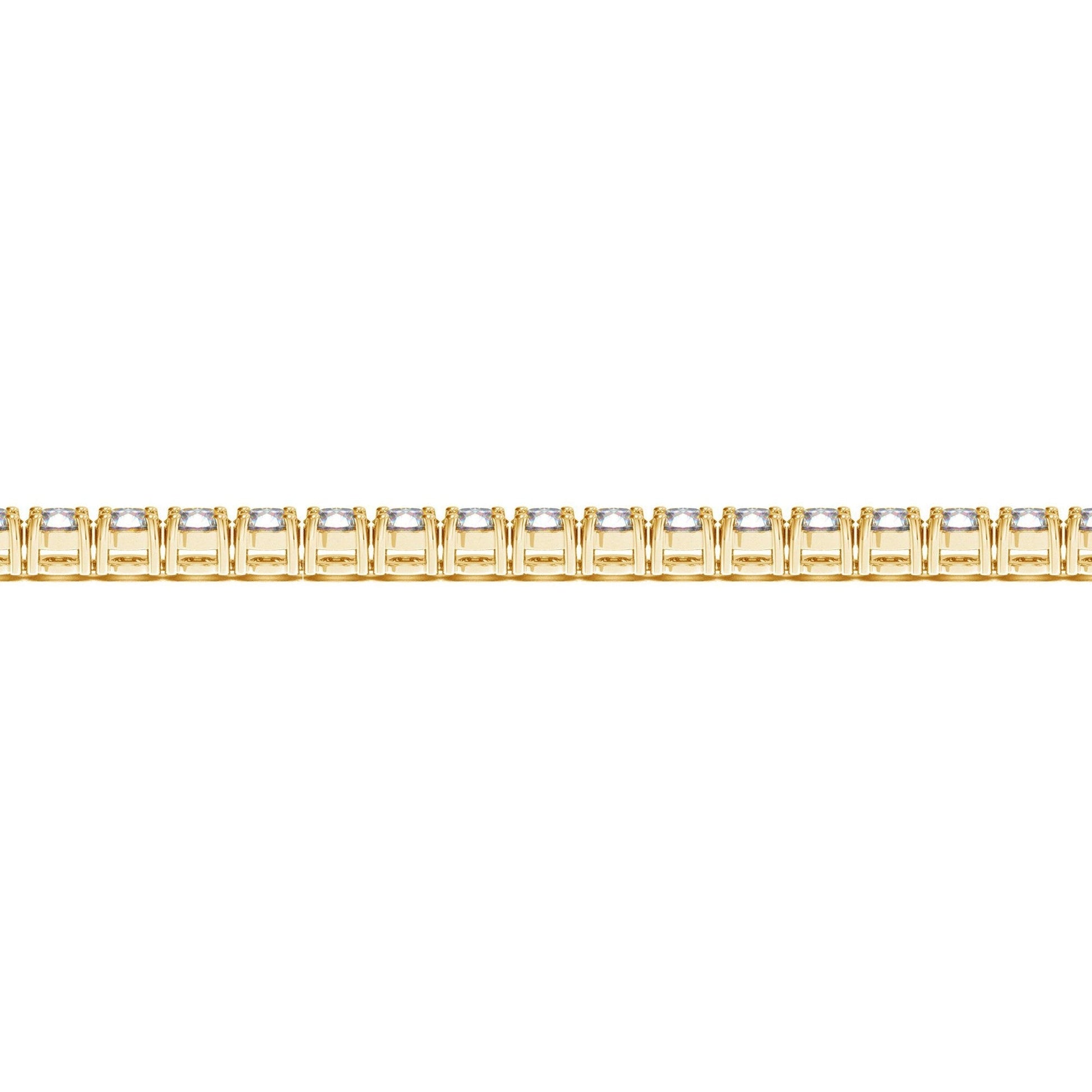 Lab Grown Round Diamond Tennis Bracelet in 14k Yellow Gold (7 cctw F/G  VS2/SI1) Bids.com