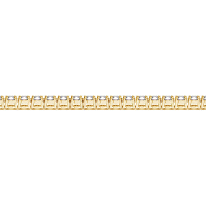 Lab Grown Round Diamond Tennis Bracelet in 14k Yellow Gold (7 cctw F/G  VS2/SI1) Bids.com