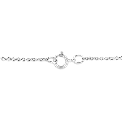 .925 Sterling Silver Prong-Set Diamond Accent Starfish Pendant Necklace (I-J Color, I1-I2 Clarity) - Size 18" Bids.com