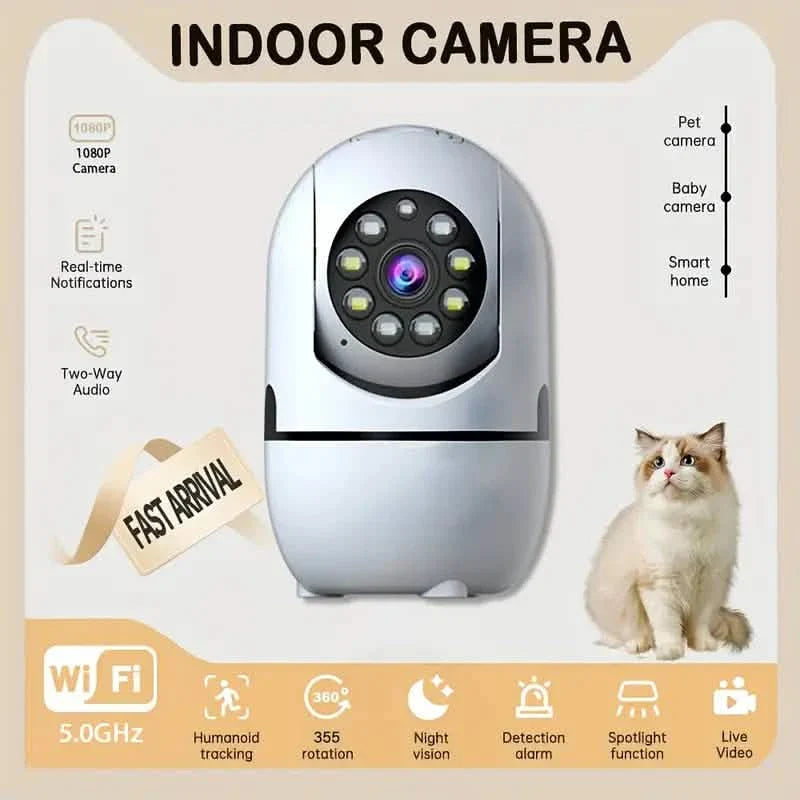 2-Pack: Wireless Security Cameras – 355° Rotation, Night Vision, Motion Detection, Two-Way Audio DailySale