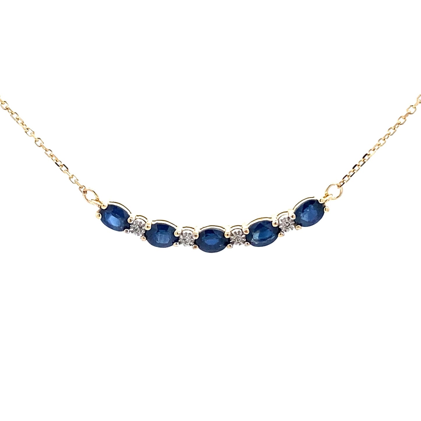Sapphire Diamond Fashion Pendants 10KT Yellow Gold Bids.com