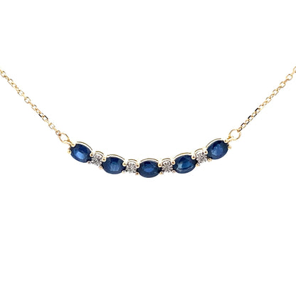 Sapphire Diamond Fashion Pendants 10KT Yellow Gold Bids.com