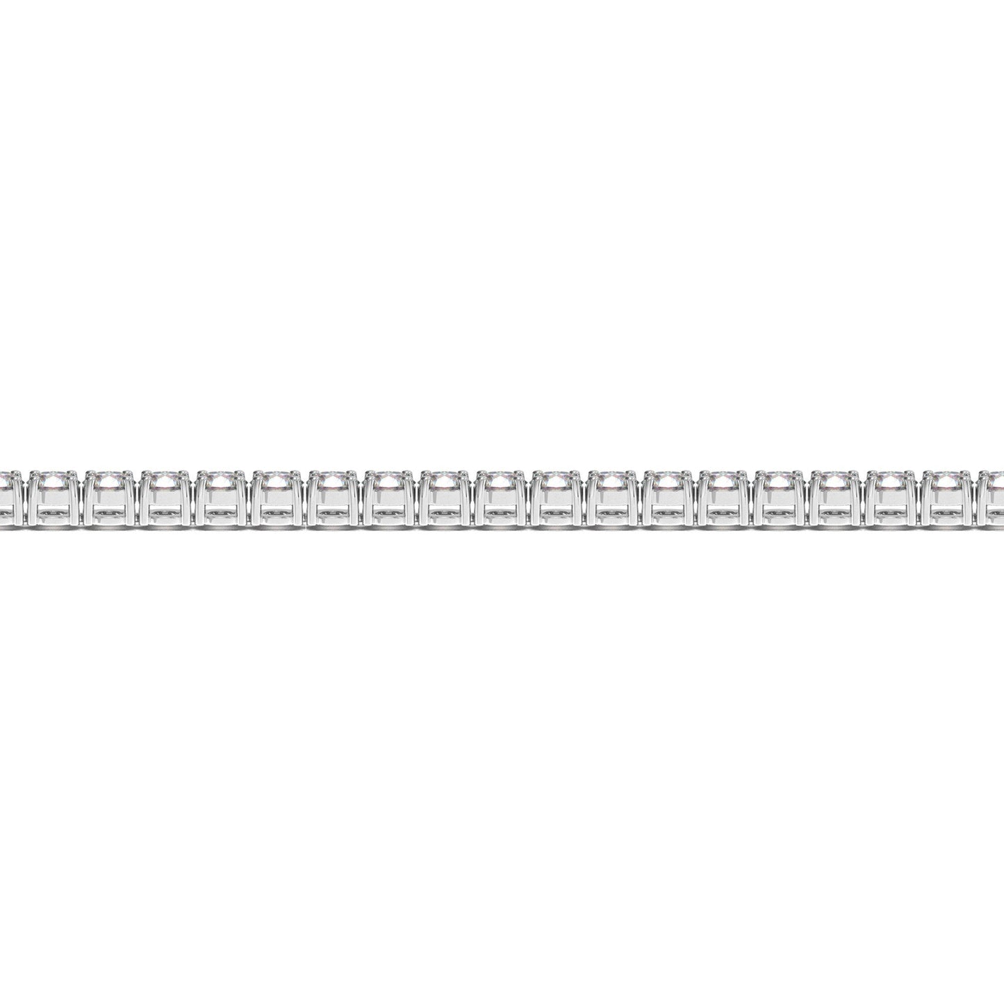 Lab Grown Round Diamond Tennis Bracelet in 14k White Gold (5 cctw  F/G  VS2/SI1) Bids.com
