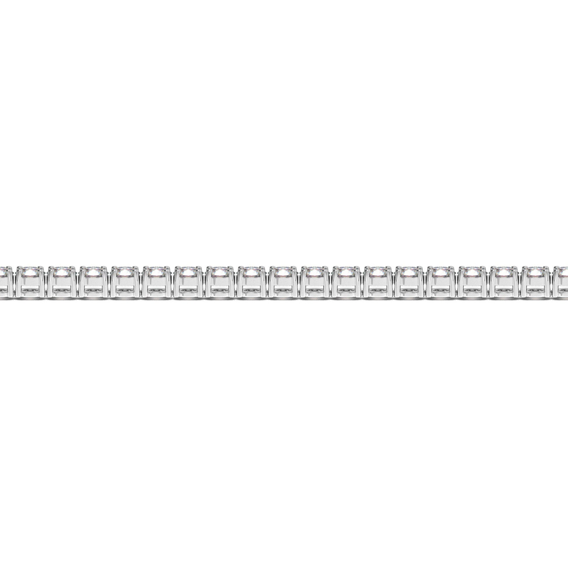 Lab Grown Round Diamond Tennis Bracelet in 14k White Gold (5 cctw  F/G  VS2/SI1) Bids.com