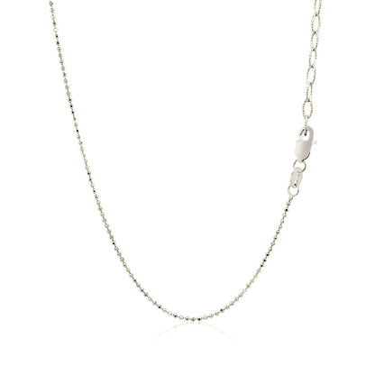 14k White Gold Necklace with Round Diamond Charms Bids.com