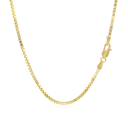10k Yellow Gold Classic Box Chain (1.40 mm) Bids.com