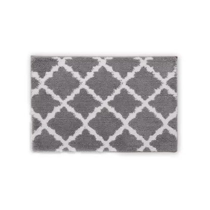 Bibb Home 1-2 Pack Trellis Micro Shag Bath Rugs 17" X 24" DailySale