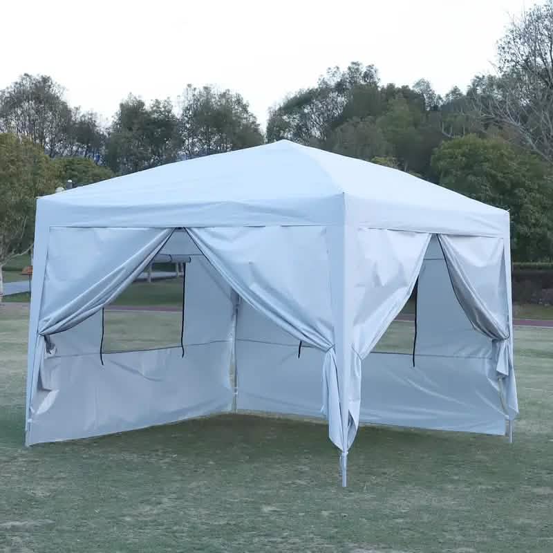 Outdoor 10X10 Ft. Pop Up Gazebo Canopy Tent with Removable Sidewall with Zipper DailySale