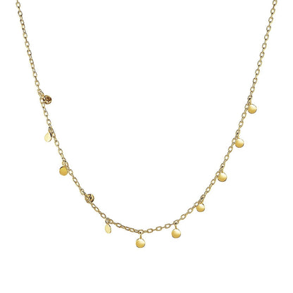 Choker Necklace with Hammered Beads in 14k Yellow Gold Bids.com